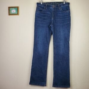 Wranglers Q- Baby No Gap Waistband Classic Blue Denim Women's Jeans